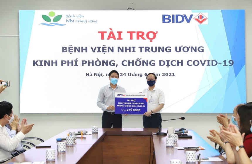 Joint Stock Commercial Bank for Investment and Development of Vietnam (BIDV) supports the National Children’s Hospital in COVID-19 prevention and control