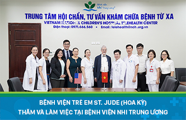 Team of experts of St Jude Children’s Research Hospital visiting Vietnam National Children’s Hospital