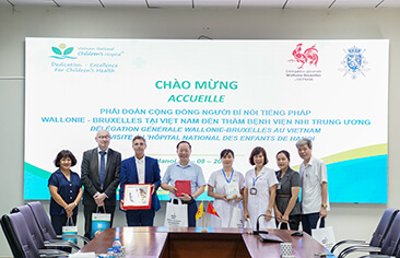 The meeting between Vietnam National Children’s Hospital and Delegation of Wallonie-Bruxelles in Vietnam