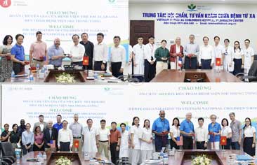 Highlights of International Cooperation: From September 23rd to September 30th 2024, Vietnam National Children’s Hospital welcomed four foreign expert delegations for visits and collaborative work