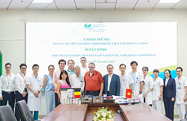 AMEV Team: Visiting and Supporting Vietnam National Children’s Hospital with Screening for Children with Hand and Foot Deformities and Donating Medical Equipment