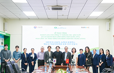 Vietnam National Children’s Hospital Receiving Liku Robots from Torooc Inc. donated by The Public Procurement Service (PPS)