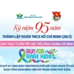 Commemorating the 95th anniversary of the Ho Chi Minh Communist Youth Union (26 March): Online run to support children living with rare diseases