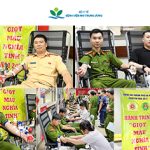 More than 500 officers of the Hanoi Police Department donate blood for children at Vietnam National Children’s Hospital